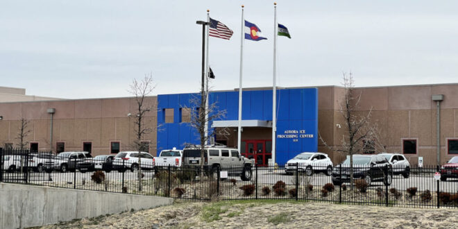 The ICE detention facility in Aurora