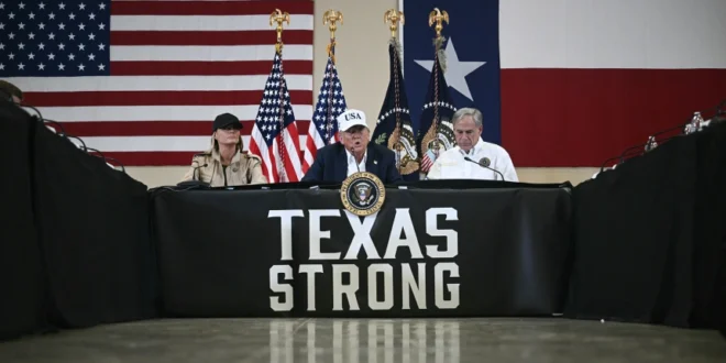 President Donald Trump in Texas