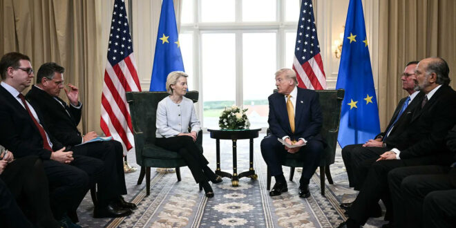 President Trump and EU President Ursula von der Leyen