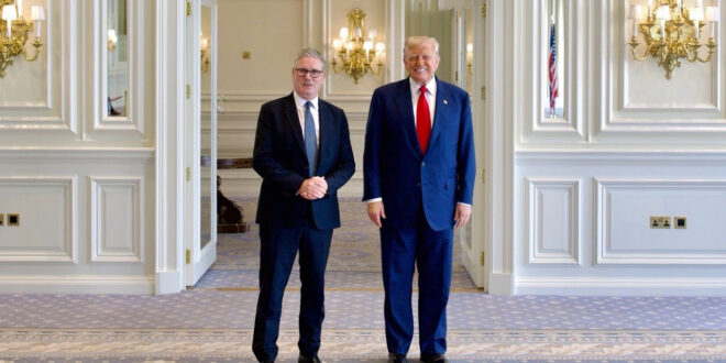 President Trump and UK Prime Minister Keir Starmer in Scotland.