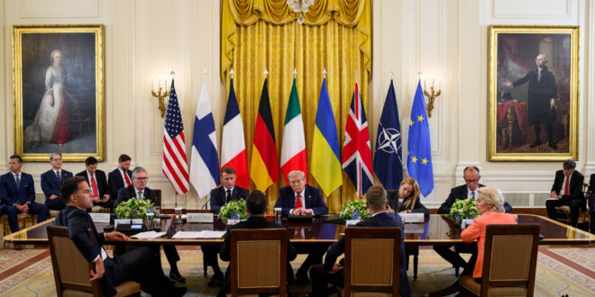 President Trump hosts multilateral meeting with European leaders and President Zelensky