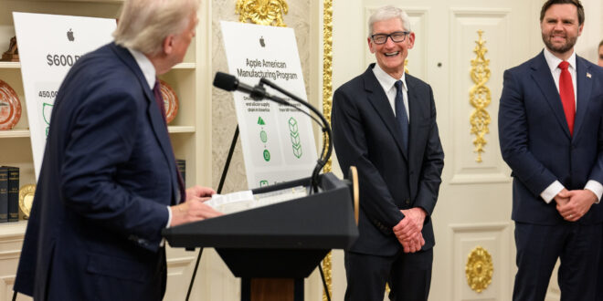 President Trump and Apple CEO Tim Cook