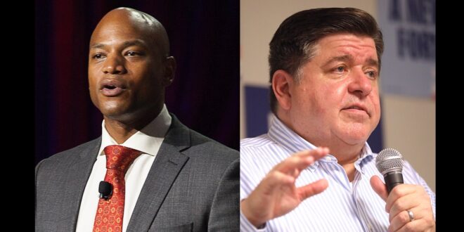 Governor J.B. Pritzker and Gov. Wes Moore