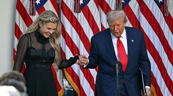 President Trump and Erika Kirk