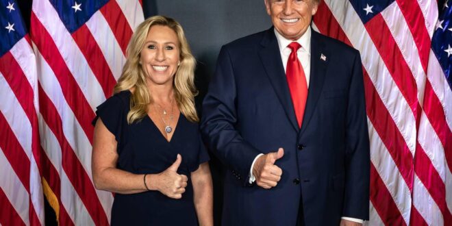 Donald Trump and Marjorie Taylor Greene