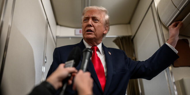 President Trump on Air Force One