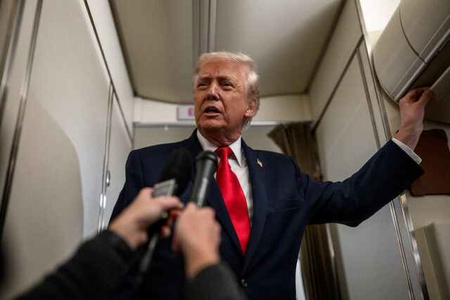 Trump - Poli Alert President Trump on Air Force One