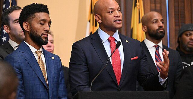 Gov. Wes Moore and Mayor Brandon Scott
