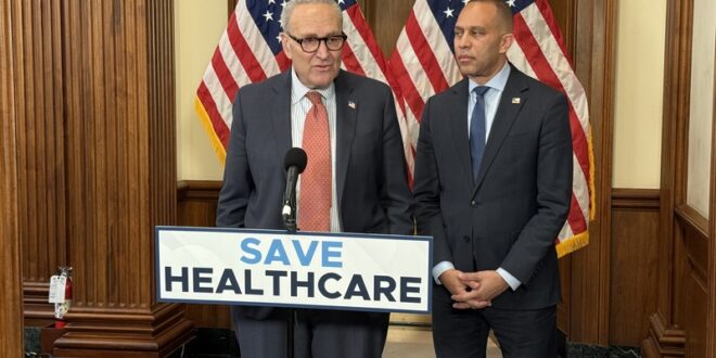 Chuck Schumer and Hakeem Jeffries
