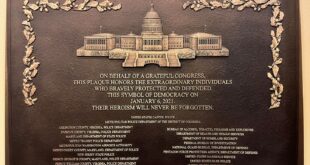 January 6 plaque