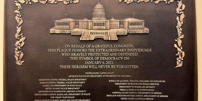 January 6 plaque