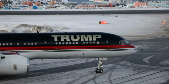Trump plane in Greenland