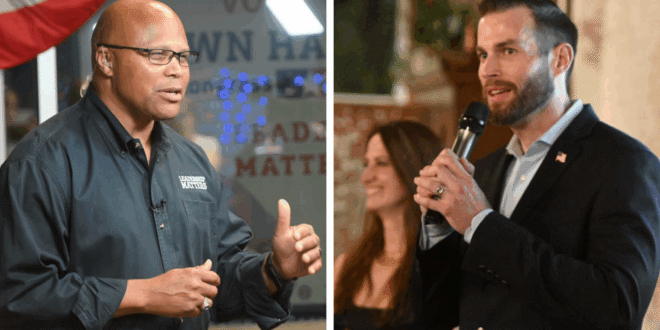 Democrat Shawn Harris (left) and Republican Clay Fuller