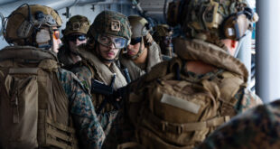 S. Sailors and Marines aboard USS Tripoli (LHA 7) arrive in the Middle East