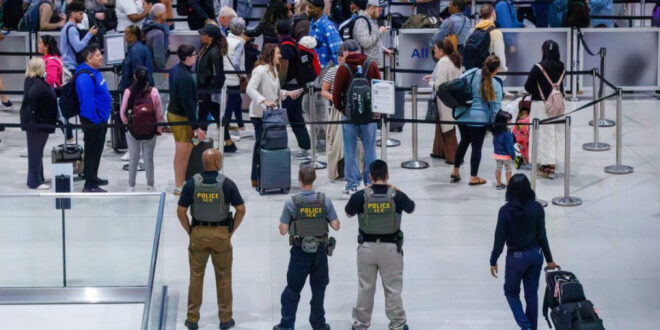 ICE agents at the airport