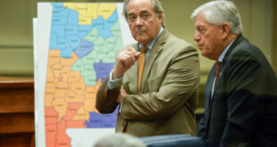 Alabama state Sen. Steve Livingston, R-Scottsboro, listens to discussions during a special session on redistricting