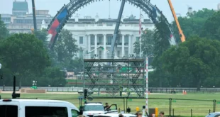 UFC Event Construction on White House lawn