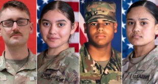 Lt. Tyler James Feehan, 25, of Hawaii Pvt. Isabella Gonzales, 19, of Texas Sgt. Angel Rampersad, 28, of New York Sgt. Michael Emmanuel Swinton, 30, of North Carolina
