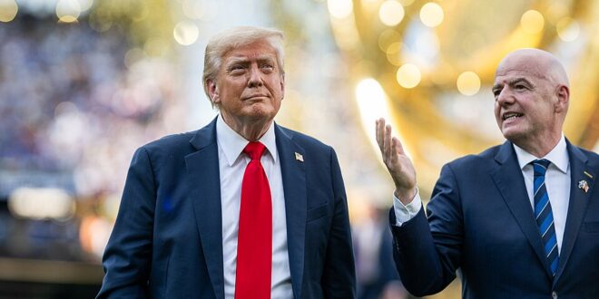 President Donald Trump and FIFA President Gianni Infantino