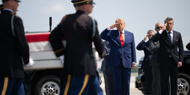 President Trump attends dignified transfer of U.S. service members