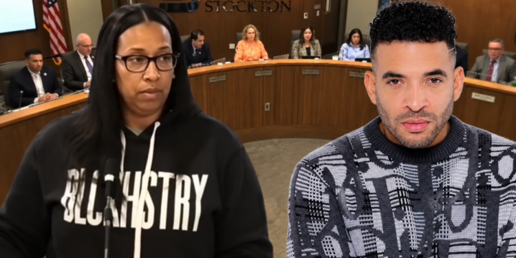 Jason Lee at a Stockton City Council meeting