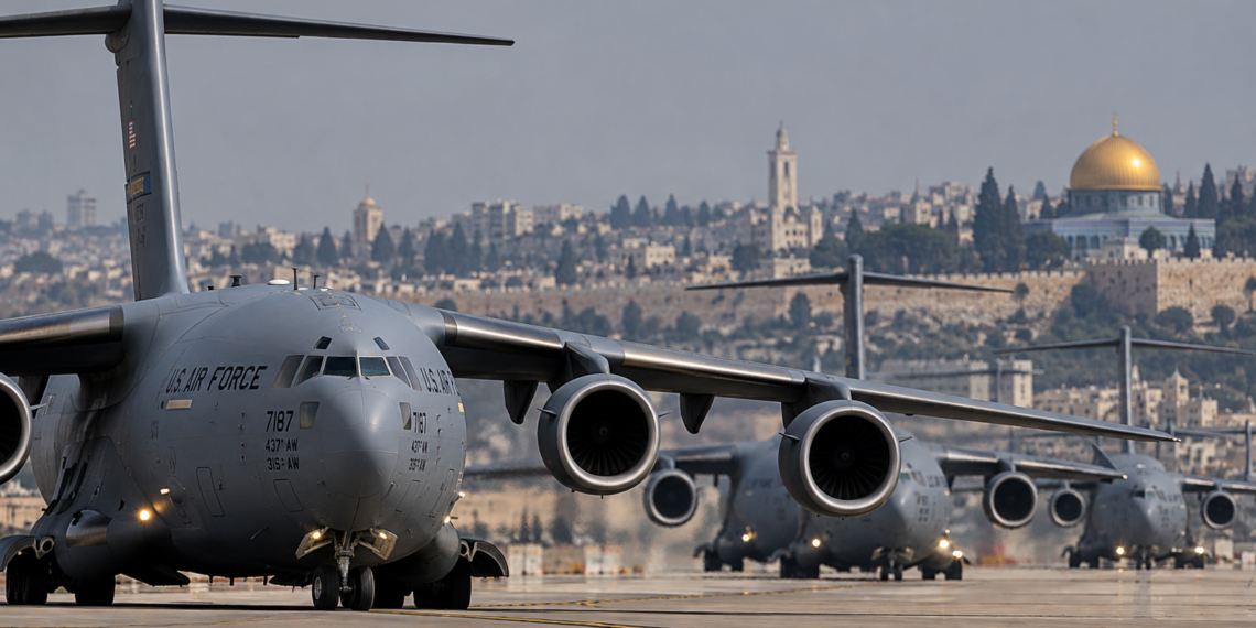 US Military Cargo Planes - Poli Alert US military cargo planes land at an Israeli airbase